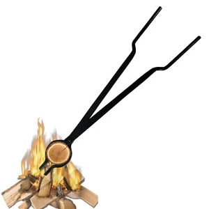 30-Inch Campfire Tongs, Log Grabber Firewood Claw Tongs, for Campfire - Black - Picture 1 of 7