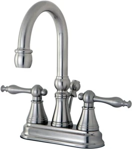 Kingston Brass KS2618NL Naples 4-Inch Centerset faucet-brush nickel - Picture 1 of 5
