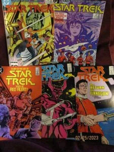 DC Comics - 5 STAR TREK comics (#s 20 22 27 52 54) - Near Fine t0 Fine - Picture 1 of 1