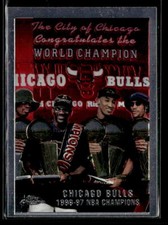 1997 Topps Chrome #51 Checklist / Bulls - Team of the 90s EX