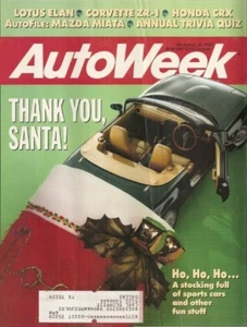 AUTOWEEK 1989 DEC 25 - RADBOURNE ABARTH 1300, ELAN, ZR-1, HONDA CRX, MIATA - Imagen 1 de 1