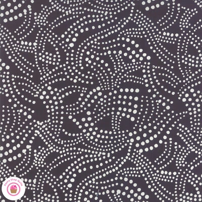 ALOHA BATIKS 4356 45 Black & White Polka Dots MODA BATIKS Quilt Fabric - Image 1 of 4
