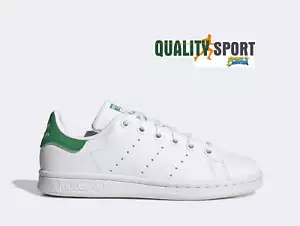 Adidas Stan Smith Bianco Verde Donna Ragazzo Scarpe Sportive Sneakers FX7519 - Foto 1 di 4