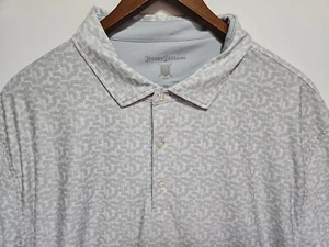 Hickey Freeman Golf Polo Shirt Graphic Gray Short Sleeve Relaxed 2XL XXL - Picture 1 of 6