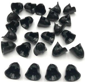 Lego 25 Nuevo Negro Minifigura Tocado Cascos Castillo con Piezas Protectoras de Cuello - Imagen 1 de 1