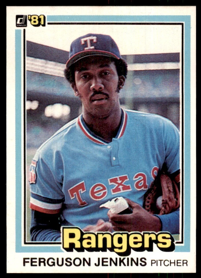 1981 Donruss Baseball Card Ferguson Jenkins A Texas Rangers #146 - Image 1 of 2
