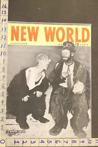 1940 CIRCUS CARNIVAL HOBO CLOWN COSTUME STRIFE ART COVER SA17 - Picture 1 of 1