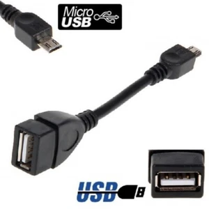 Cavo Adattatore OTG da Micro USB a USB femmina Cavetto Dati PC Tablet Smartphone - Foto 1 di 2