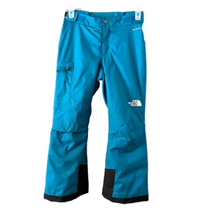 The North Face Ski Snowboard Pants Girls Size 7/8 Small Teal Dry Vent Insulated - Picture 1 of 6