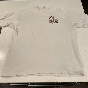 Calvin and Hobbes Vintage embroidered T-Shirt XLarge 1990s Thrashed - Picture 1 of 8