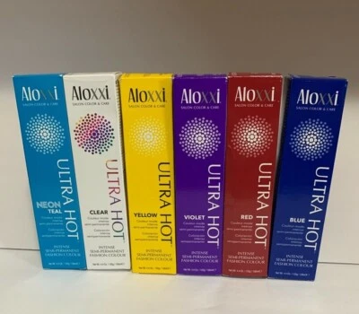 ALOXXI ULTRA HOT INTENSE SEMI-PERMANENT FASHION HAIRCOLOR 4.4 OZ YOU CHOOSE COLO - Image 1 of 4