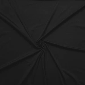 Schwarzer fester hochwertiger recycelter Poly Spandex Stoff - Bild 1 von 9