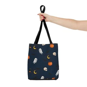 Halloween - Tote Bag (AOP) - Pumpkins and Ghosts - Picture 1 of 61