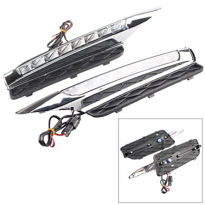 1 par de luces LED de circulación diurna luces antiniebla DRL para BMW X5 E70 2007-2010 Foto 1 de 4