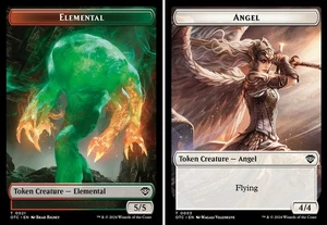 1x - ELEMENTAL \\ ANGEL Token (#21/03) - CMR: Outlaws of Thunder Junction NM MTG - Picture 1 of 1