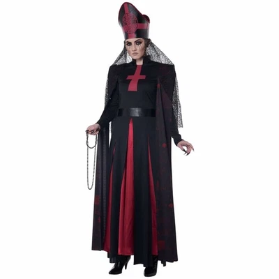 Disfraz de Sacerdotisa Oculta Culto Oscuro Misterio Religioso Halloween Adulto Mujer Foto 1 de 3