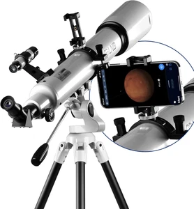 Telescopio 70080 Telescopio per Astronomia per Adulti Con APP Stargazing Adattat - Foto 1 di 12