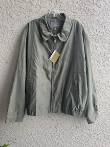Croft & Barrow Men’s XL Jacket Windbreaker Olive Microfiber Lined Zipper NEW - Picture 1 of 4
