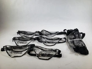 Lot of 16 Coca Cola Clear Adjustable Waist Plastic Fanny Pack Bags - Picture 1 of 9