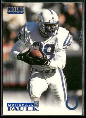 1996 Pro Line Marshall Faulk #43 Indianapolis Colts - Image 1 of 2