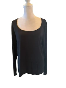 Victoria's Secret T-Shirt Langarm butterweich dehnbar U-Ausschnitt hinten Oberteil XL - Bild 1 von 12