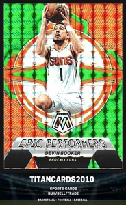 Devin Booker 2022-23 Panini Mosaic Green Prizm Epic Performers Phoenix Suns #10 - Picture 1 of 2