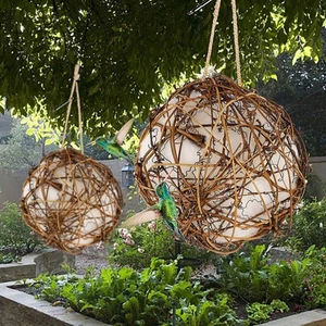 4PCS Wild Bird Nesting Material Outdoor Hummingbird Nest Hanging Bird Feeder % - Picture 1 of 12