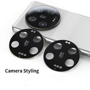 Camera Bezel Hollow Film Alloy Metal Lens Ring Protector For Xiaomi Mi 13 Ultra - Picture 1 of 15