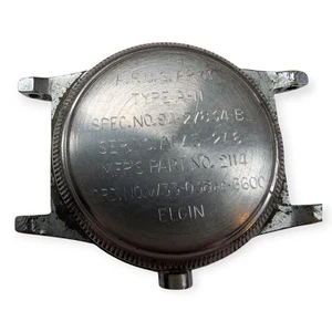Caja de reloj militar vintage Elgin tipo A-11 AF para hombre EE. UU. 539 - Imagen 1 de 6