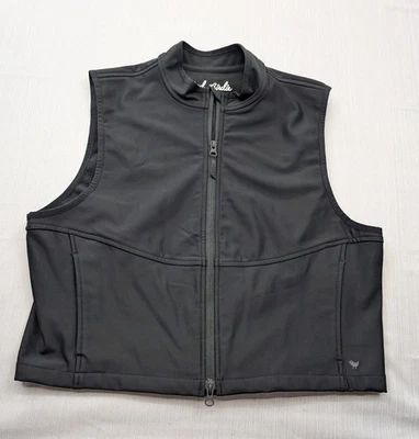 全新 * 无标签 女式 Bad Birdie Mild Crop Mock 颈部软壳高尔夫背心 XL 码 — 第 1/4 张图片