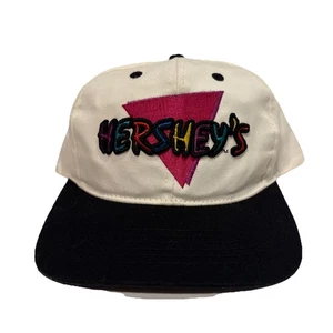 Vintage 90’s Hershey’s Chocolate White & Multicolor Logo Snapback Hat - Bild 1 von 10