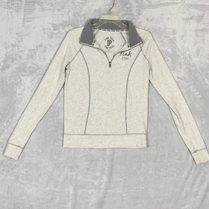 Victoria’s Secret Pink Yoga Shirt Damen Small hellgrau 1/4-Reißverschluss Active - Bild 1 von 9