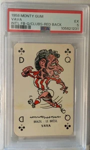 1958 Monty Gum Vava RC PSA 5 Queen Of Clubs Red back POP 1 One Higher All Types - Picture 1 of 5