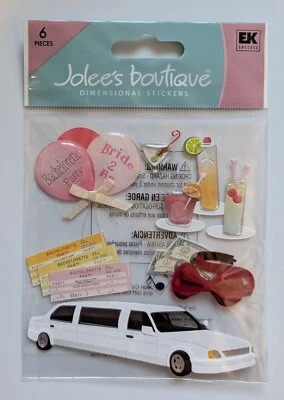 RARE Jolee's Bachelorette Party Bride To Be Wedding Scrapbooking Stickers - Image 1 of 2