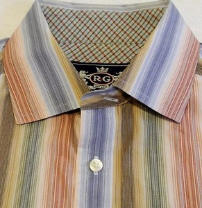 Herren R & G Robert Graham Langarm Knopfleiste Hemd - Größe Large - Bild 1 von 5