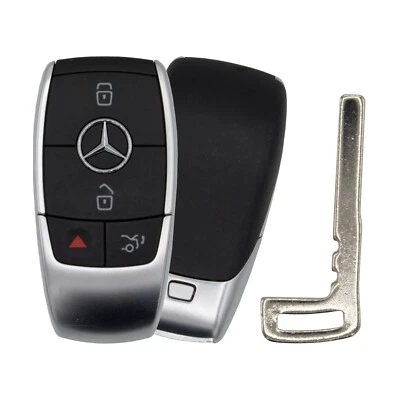 Original Mercedes Benz OEM Smart Key Keyless Remote Uncut Blade IYZ-MS2 Matte - Image 1 of 3