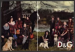 Dolce & Gabbana Clothing 2000s Print Advertisement Ad (2 pages) 2008 Lab Dogs - Picture 1 of 1