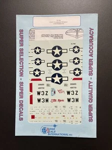 NOS 1/72 Super Scale 72-765 P-47D Thunderbolt Wingmen 313th FS / 50th FG - Picture 1 of 1