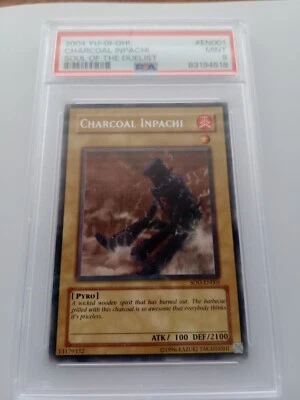 Population 2. Yu-Gi-Oh PSA 9 Charcoal Inpachi SOD Rare  - Image 1 of 4