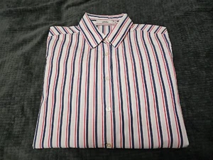 0039 Italy Womens TYLER XLONG Button-up Long Sleeve Striped Top/Shirt SZ XS  - Picture 1 of 11