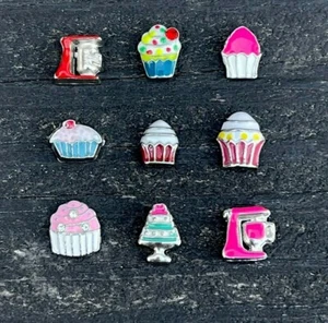 Schwimmende Charms Mixer Bäcker Kuchen Dessert Essen passt Glas Medaillon - Bild 1 von 15