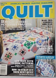 Quilt Magazine Summer 1992 18 Projects Ohio Star Patriotic Sampler Strip Cutting - Picture 1 of 2
