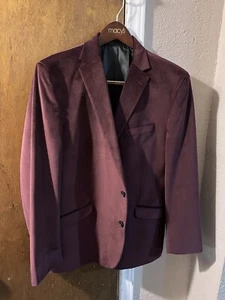 INC Internationals Concept Maroon Suit Jacket/Blazer. Size L - Picture 1 of 3