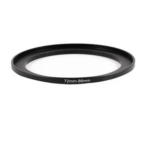 Camera 72mm Lens to 86mm Accessory Step Up Adapter Ring 72mm-86mm Black - Picture 1 of 4