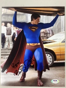 Foto firmata Brandon Routh 8x10 autografo Superman NY taxi salva Chuck PSA/DNA - Foto 1 di 2