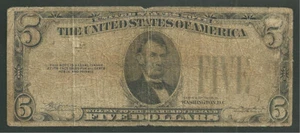 RARE Error 5 Dollar 1928B United States Note FR# 1527 Missing Red Seal & Serial - Picture 1 of 2