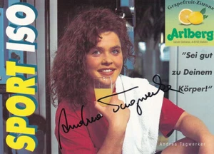 Andrea TAGWERKER - Österreich, Bronze Olympia 1994 Rodeln, Original-Autogramm! - Bild 1 von 1