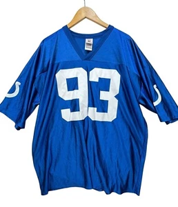 Mens Dwight Freeney 93 Jersey T-Shirt Size 2XL Blue Short Sleeves - Picture 1 of 6