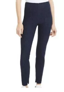 Theory Damengröße 0 indigoblau Nep Denim schmale Leggings Reißverschluss Saum neu mit Etikett $ 295 - Bild 1 von 12