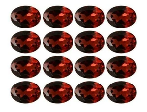 6*4 MM Oval Shape Faceted Natural Mozambique Red Garnet Wholesale Loose Gemstone - Picture 1 of 4